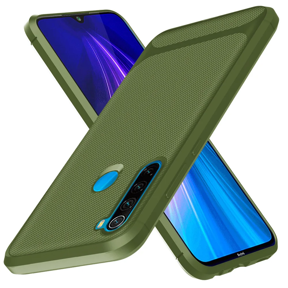 Зеленый Силиконовый чехол для Xiaomi Redmi Note 8 T, противоударный чехол для Xiaomi Redmi Note 8 8 pro, защитный чехол из ТПУ - Цвет: Зеленый