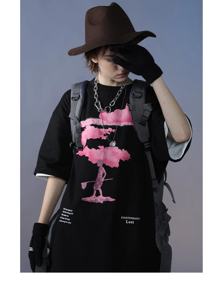韓国ブランド [TYPESERVICE] CLOUDY FLOWER T-SHIRT 韓国ブランド [TYPESERVICE] CLOUDY FLOWER T-SHIRT