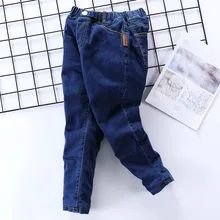 Ковбойские брюки для мальчиков в Корейском стиле; хлопковые брюки для мальчиков; Детские плотные брюки; Новинка года; сезон зима