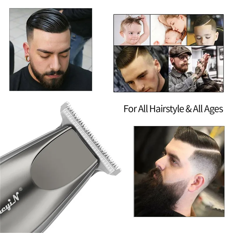 Professional Electric Hair Clipper Rechargeable Hair Trimmer For Men Portable Hait Cutter Low Noise R-Shape Hair Styling Machine