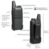 Talkie-walkie 2 pièces chape RT22/RT622 PMR PMR446 FRS VOX UHF USB Mini talkie-walkie Station de Radio bidirectionnelle Woki Toki ► Photo 3/6