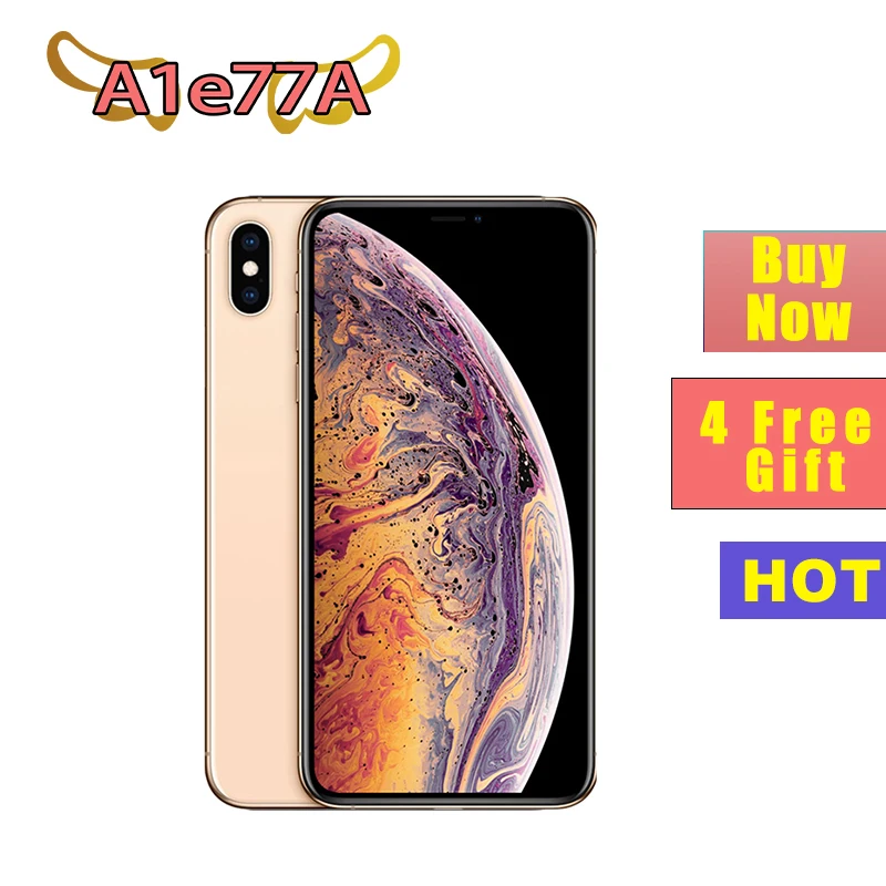 Разблокированный смартфон Apple iPhone Xs 5 8 дюйма распознавание лица NFC ROM 64 ГБ/256 ГБ A12