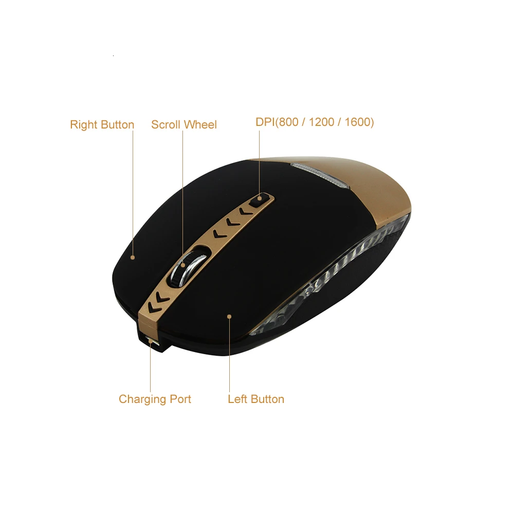 CHYI Bluetooth+ Usb Беспроводная Двухрежимная перезаряжаемая компьютерная мышь, мини Портативная эргономичная оптическая игровая мышь, бесшумная компьютерная мышь