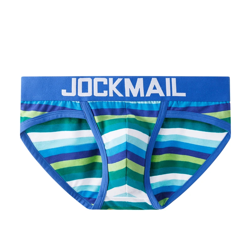 men's underwear styles JOCKMAIL Men Briefs Underwear Sexy Breathable Rainbow stripes Underpants Comfortable Underwear Shorts Cueca Gay Male Panties Hot best men's underwear for ball support