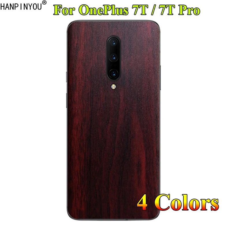 Для OnePlus 7T One Plus 1 + 7 Pro модная задняя крышка с 3D имитацией древесины защита от зерна