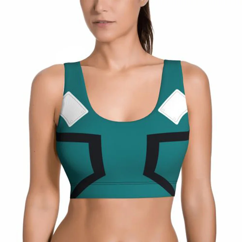 

Sport Vest Cosplay My Hero Academia Anime Crop Women Tank Tops Summer Sleeping Running Yoga Dancing Multi-function Everyday Bra