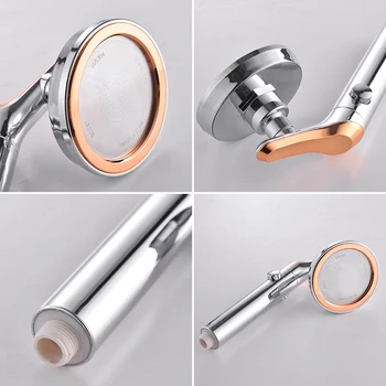 

Humanized ABS+Stainless Shower Head On Off Pause Bathroom Home Sprayer High Pressure High Quality ABS