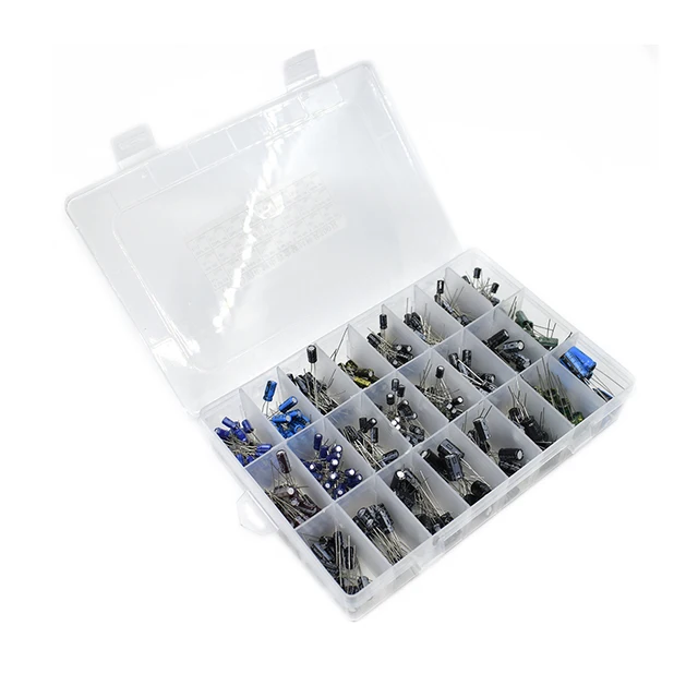 Kit 600 Pezzi Condensatori Elettrolitici - 24 Valori Da 0.1uF A 1000uF, 10V-50V, Tolleranza ±20% - Foto 7