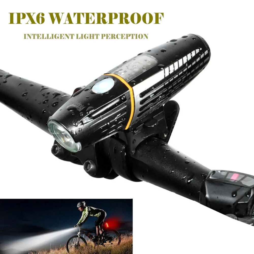 Bicycle LED lamp headlight accessories flashlight mountain bike safety warning waterproof UCB rechargeable bike lights 50A21 (1)