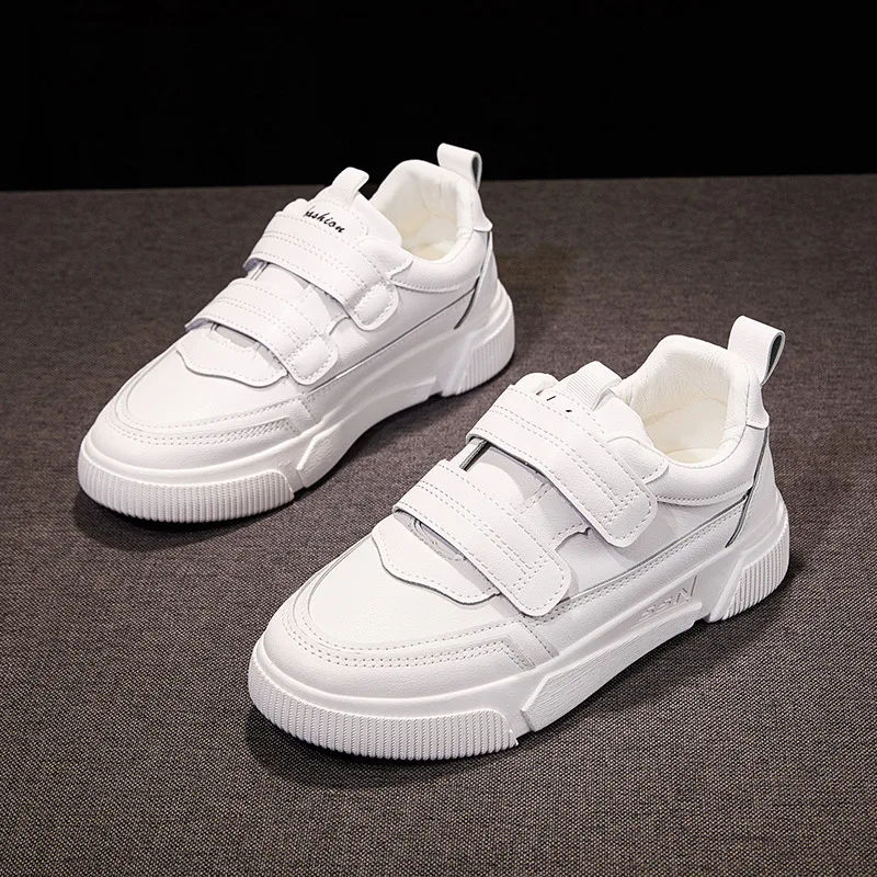 

Sports Casual Shoes White Women's New Style Korean-style Trend Flat Women Shoes Students Running Casual Shoes Thick Bottomed Ver