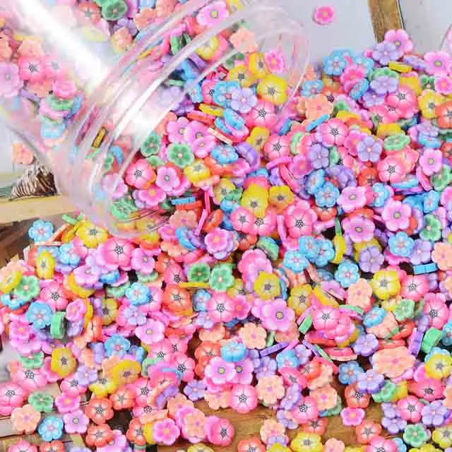 1 кг/Полимерная глина украшения для ногтей/Fimo игровое тесто ломтик Полимерная глина Нейл-арт Декор Slime фруктов небольшого 1/" слизи, поставляется с креплением на кератиновых пластинах - Цвет: patter4-1kg