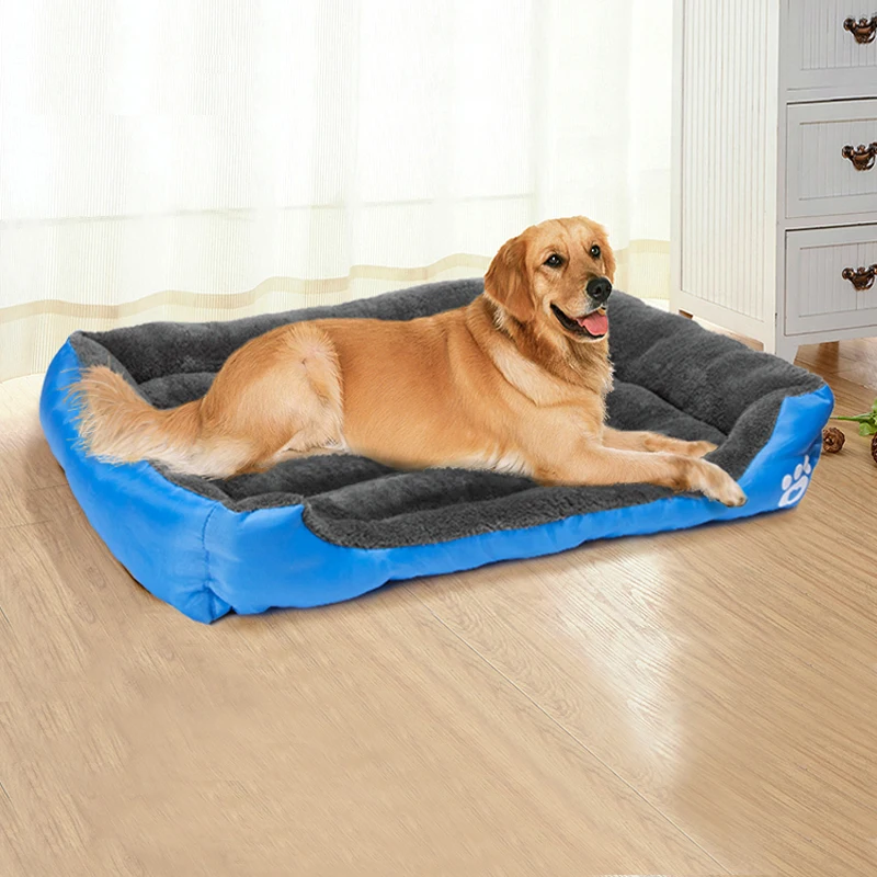 Hot Sale Dog Bed Waterproof For Dogs Washable S-3XL Pet Cozy House Soft Suede Fleece Nest Baskets Puppy Kennel | Дом и сад