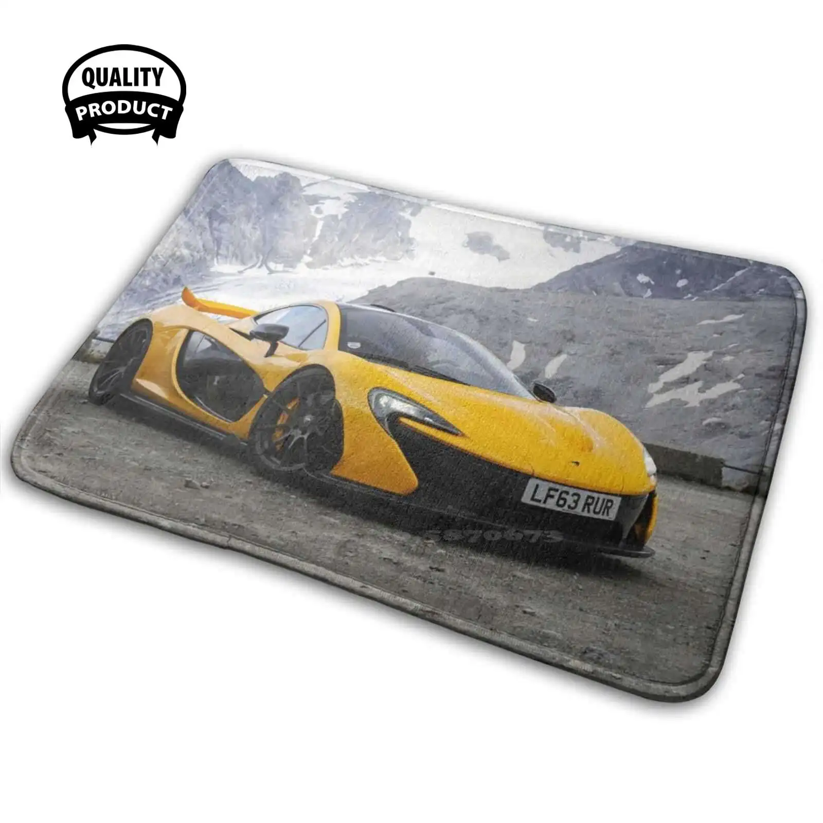 Mclaren P1 3D Morbido Tappetino Antiscivolo Tappeto Cuscino Mclaren P1 Supercar British Hypercar Hybrid