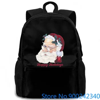 

Happy Holidays Santa Xmas Winter Christmas Gif Hot Elling for Wo Novelty women men backpack laptop travel school adult
