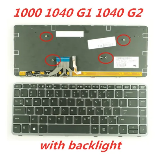 Английская клавиатура для ноутбука hp ELIteBook FOLIO 1000 1040 G1 1040 G2 1040 G3 сменная Клавиатура для ноутбука - Цвет: Same as picture