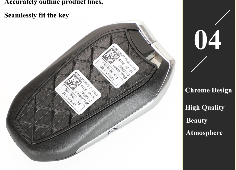 Keyforkess per Citroen DS4 DS5 433MHz PCF7953 ID46 Hitag2 Chip di Smart Keyless Go VA2 HU83 Ricambi Originali Chiave A Distanza 3BTN Originale Della Fabbrica 15 Keyforkess per Citroen DS4 DS5 433MHz PCF7953 ID46 Hitag2 Chip di Smart Keyless Go VA2 HU83 Ricambi Originali Chiave A Distanza 3BTN Originale Della Fabbrica - H1e0351ea4227452d9854d5f64d6762a2E