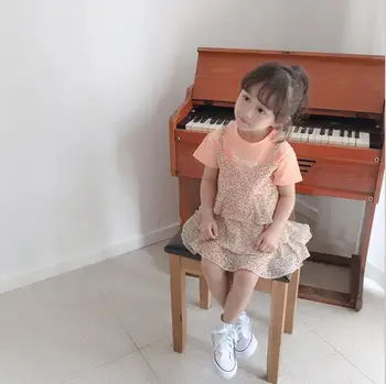 

2020 New Stylish Baby Girls Printed Dress Summer Kids Girls Dresses 2-7 Years