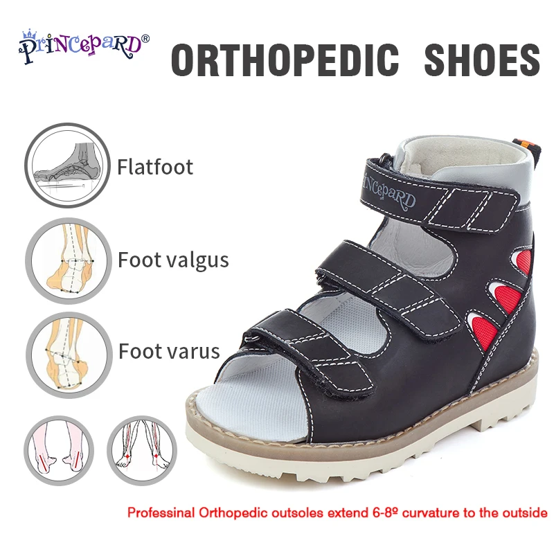  2019 Princepard new summer chilren orthopedic sandals Professional orthoepdic outsole and orthopedi