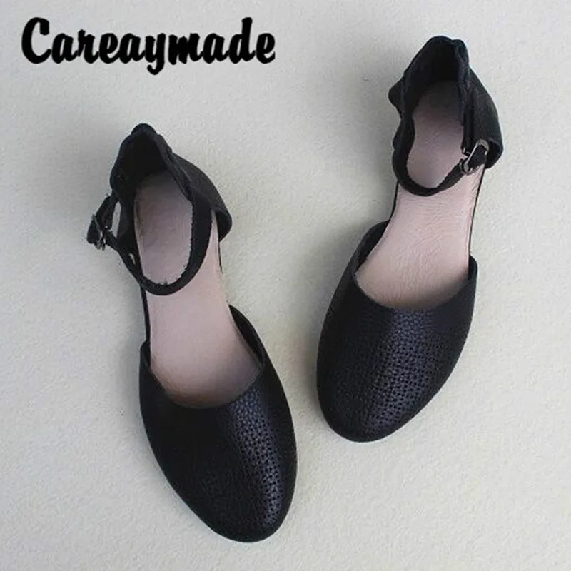 Новинка литературные и художественные сандалии Careaymade из воловьей кожи