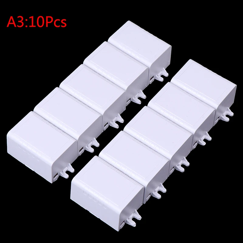 1pc/5pcs/10pcs New 65*38*22mm Waterproof Plastic Electronic Enclosure Project Box Black Connectors Wire Junction Boxes