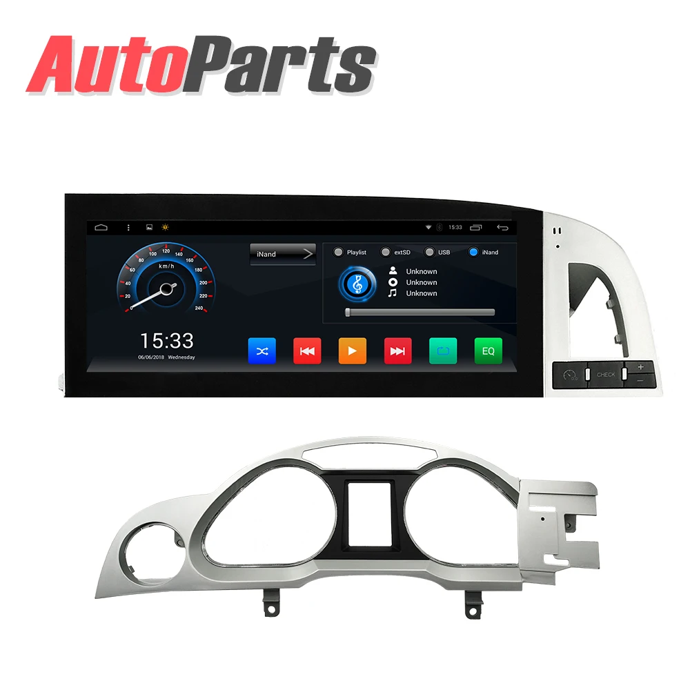 Perfect Kukuz 10.25" Android DVD Playerfor Audi A6 A6L 2010 2011 Car GPS Navitation Octa core Bluetooth GPS Radio WIFI Stereo 4G Video 2