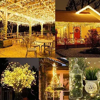 

100 LED Fairy String Fairy String Light Fairy Light Wedding Yard Decorative Lights Remote Control Home Xmas Decor Super Bright