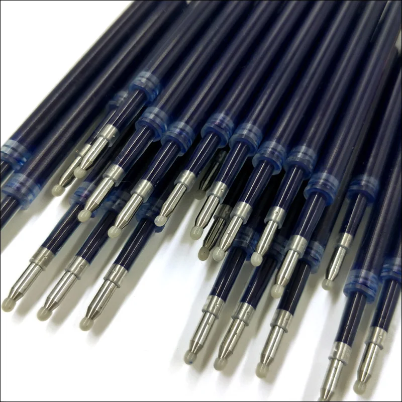 Синие/черные чернила для гелевой ручки, 0,5 мм, для подписи, школьные, офисные, Gal стержни, гладкие, для письма, прочные, для подписи, заправка, длина 111 мм