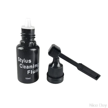 

10ml Vinyl Records Cleaning Fluid with Needle Cleaner Brush LP Phonograph Record Turntables Cleaning M27 20 Dropship