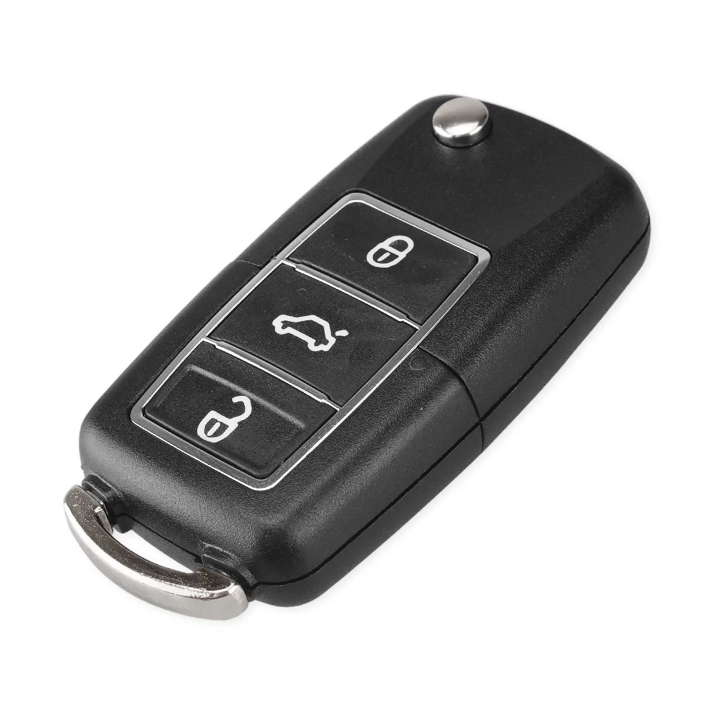 Чехол для ключа KEYYOU складной чехол дистанционного с 3 кнопками VW Volkswagen Jetta Golf Passat b5