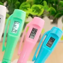 Офисные цифровые часы, шариковая ручка, электронные часы, ручка для студентов, сотрудников, личный тест, шариковая ручка, для офиса, школы