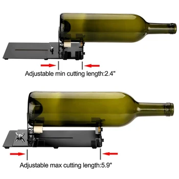 

Glass Bottle Cutter Stainless Steel Adjustable DIY Bottle Cutting Machine for Wine/Beer Bottles