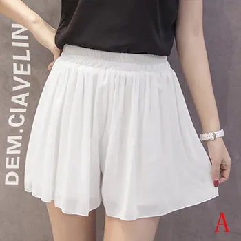 

KANCOOLD pants Fashion Lady Large Size Casual Loose Printing Short Pants Chiffon Skirts Summer new pants women 2019DEC26