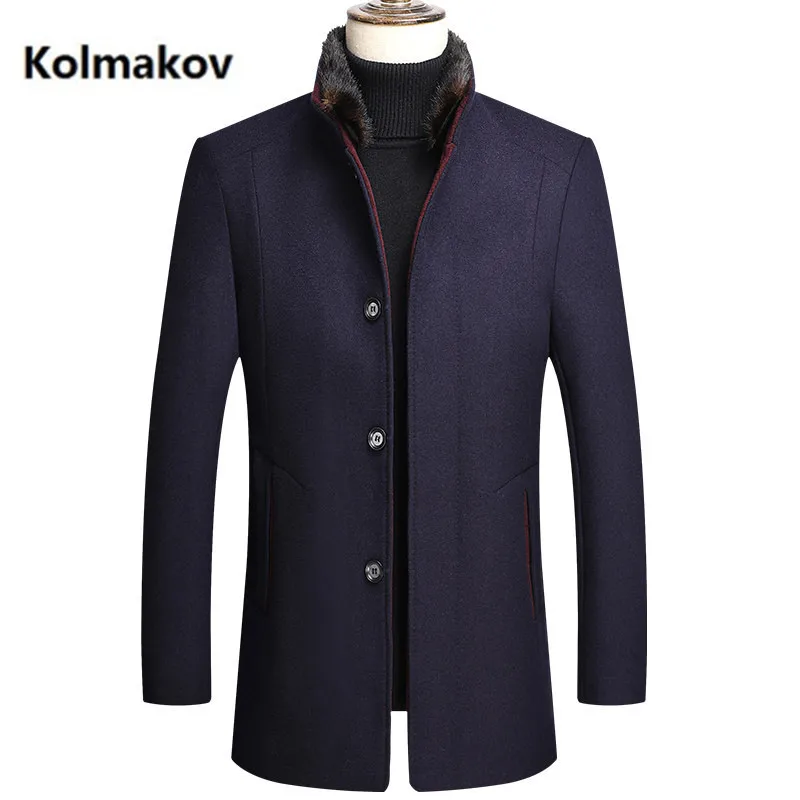 2020 winter new arrival thicked coat men, high quality fur collar wool trench coat men,men's wool jackets size M-4XL 2020 winter new arrival thicked coat men, high quality fur collar wool trench coat men,men's wool jackets size M-4XL