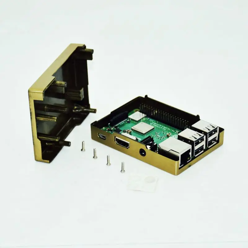 Алюминиевый медный чехол, металлический корпус для Raspberry Pi 3/2, Модель B/B+ X3UB