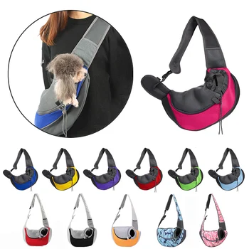 

Breathable Pet Dog Carrier Outdoor Travel Handbag Pouch Mesh Oxford Single Shoulder Bag Sling Comfort Travel Tote Shoulder Bag