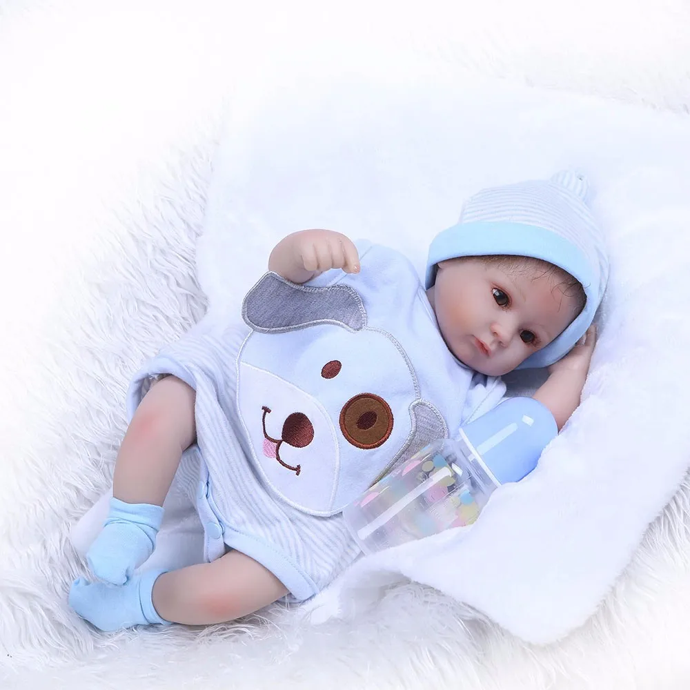 NPK Кукла реборн 43 см силиконовый корпус Bebe Игрушка Супер реалистичный малыш