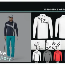 Qмужская спортивная одежда с длинным рукавом, одежда для гольфа, S-XXL на выбор, Повседневная рубашка для гольфа