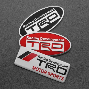 

1PCS Auto Car Styling 3D Racing Development TRD Sticker Emblem Decal for Toyota Car Tail Fender Exterior Body Decoration