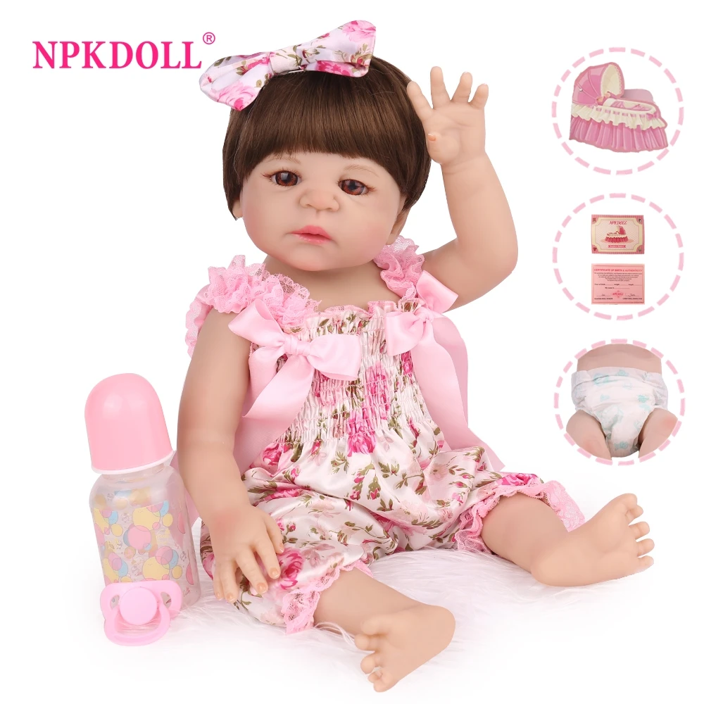 NPKDOLL куклы игрушки для детей полностью виниловые реалистичные Bebe поддельные