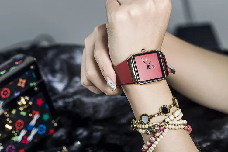 

Guou Watch Ultra-Thin Watch Student Korean-style Simple Fashion Quartz Watch Silicone Watch Strap WOMEN'S Watch