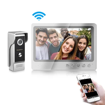 

WIFI 9 Inch Color Screen Villa IP Video Intercom System Doorbell Camera IOS Android APP Remote Unlock Intercom Free Shipping