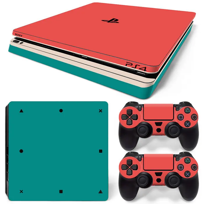 Для PS4 тонкая консоль и контроллеры наклейки для PS4 тонкая кожа Наклейка для ps4 тонкая виниловая наклейка