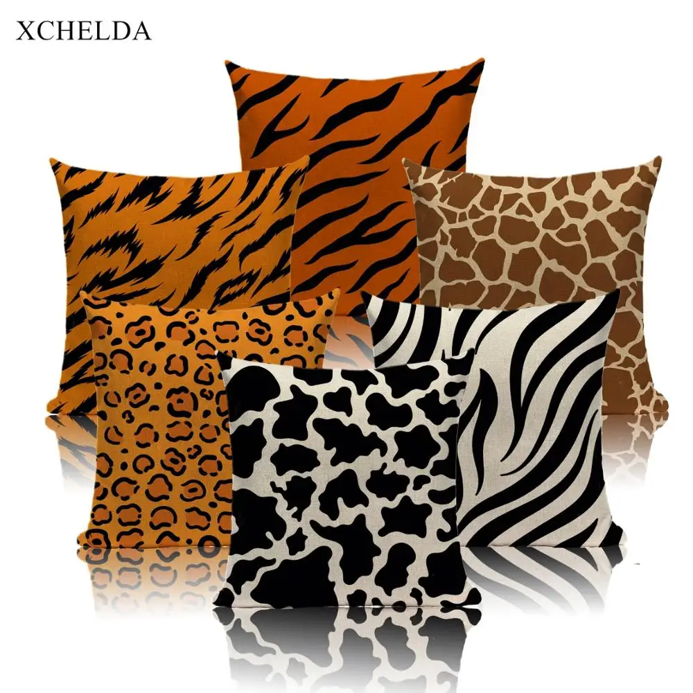 Animal Skin Pattern Cushion Cover Scandinavian Style Decorative 45