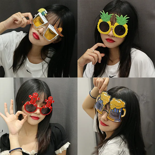 Funny Birthday Plastic Party Glasses Photo Booth Props Glasses Summer Party Supplies Kids Party Favors 3