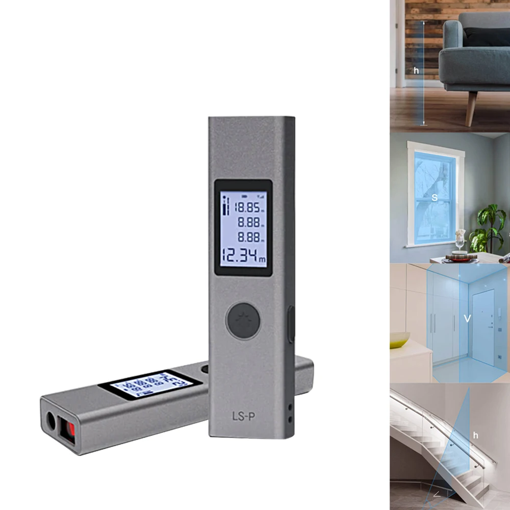 

High Accuracy LS-P Handheld Rangefinder USB Flash Charging Laser-Range-Finder High-Precision Measurement