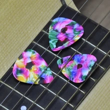 Много 100 шт новые тяжелые 0,96 мм белые медиаторы для гитары Plectrums целлюлоидный Tie dye
