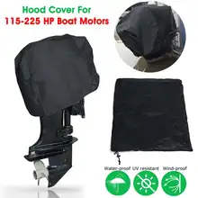 Audew 300D 71x48x69 см черная моторная лодка с подвесным двигателем защита двигателя Водонепроницаемая лодка мотор/Защитная крышка для капота двигателя для 115-225 лодочных моторов