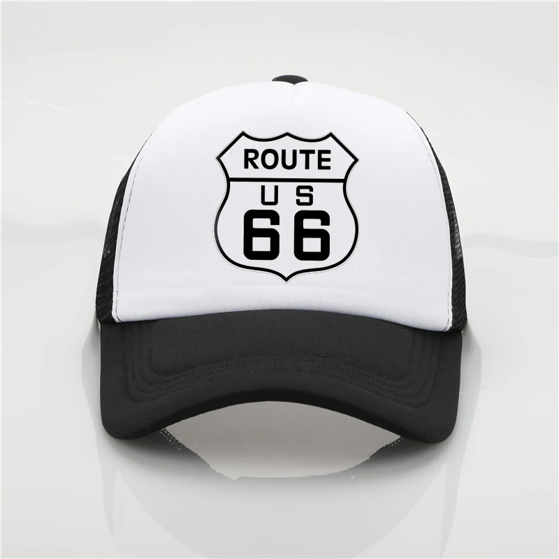 Модная шапка Route 66, шапка с сеткой, бейсбольная кепка для мужчин и женщин, летняя трендовая Кепка, новая молодежная Джокер, Солнцезащитная шляпа, пляжный козырек, шляпа