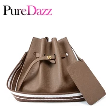 Стиль, сумка-мешок из натуральной кожи, повседневная женская сумка Хобо, роскошная дизайнерская сумка на плечо с широким ремешком, модная женская сумка