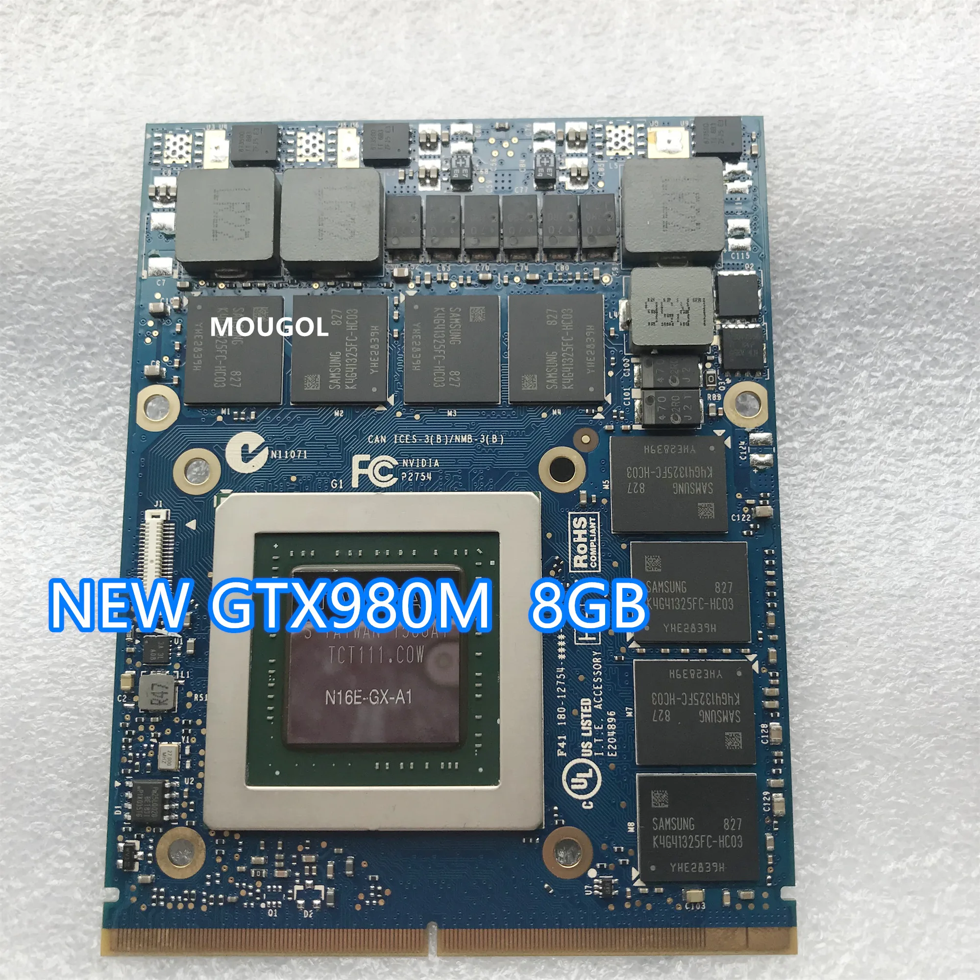 Новинка видеокарта GTX980M GTX 980M Фотографическая карта для ноутбука MSI GT60 GT70 GT780 DELL M15X